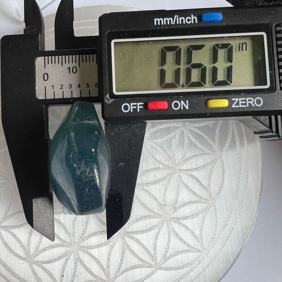 Blue Green Fluorite Crystal Heart - Picture 10 of 12